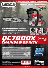 Gergaji mesin senso pro quip bar 25inch / senso pro quip QC7800X BAR PANJANG 25INCH