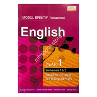 Modul Efektif Vokasional English Year 1 (Semester 1 & 2) Penerbit Ehsan 9789670024035