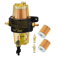 (LAWC) 3PCS UF-10K Fuel Filter Fuel Water Separator Assembly Fuel Filter Assembly for Yamaha Suzuki 