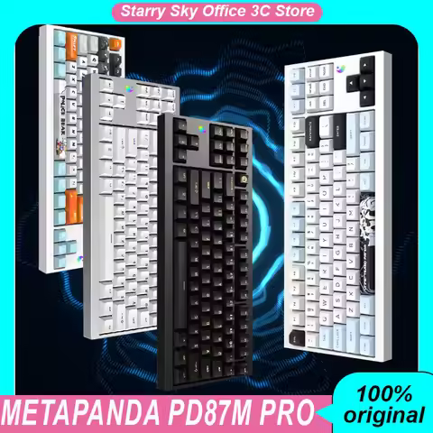 Metaphyuni Metapanda Pd87m Pro Mechanical Keyboard Aluminum Alloy Wireless Tri-Mode Silicone Cushion
