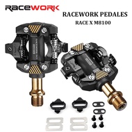 Racework cleats pedal X-m8100 SPD bicycle pedal made of lightweight carbon fiber