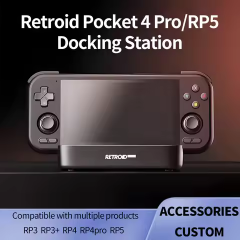 Retroid Pocket 5 Docking Station For Retroid Pocket 4 Pro / RP5 Game Console Dock Accessories Custom
