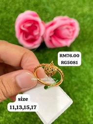 RG 5081 Cincin Love Gantung Zhulian Gold Plated Rings Zhulian Original Cincin Zhulian