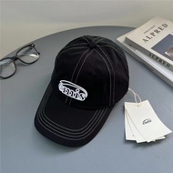 Mũ emis Hàn Quốc Mũ bóng chày mùa hè mũ mỏ vịt nữ màu xanh navy mui mềm màu trơn đơn giản