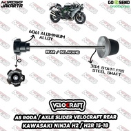 KAWASAKI Wheel Axle VELOCRAFT Slider Axle/ Rear Axle K010 Ninja H2 Ninja H2R H 2 R H2 RH 2R 2015 201