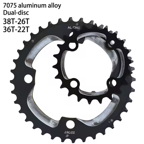 10 Speed 22T/26T 64BCD Crankset chainring Sprockets 36T/38T 104BCD Double Chainwheel chain wheel For