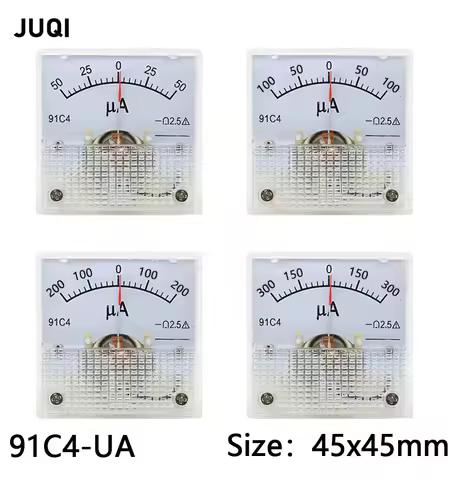 91C4-UA DC Pointer type Ammeter 50A -0 - 50A 100A -0 - 100A 200A -0 - 200A 300A -0 - 300A Analog Mec