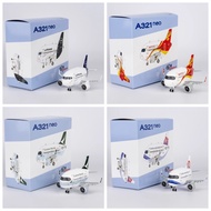 Iron Flow Cartoon Egg Q Version Hensha/Hainan/Cathay Pacific/China Airlines A321neo Finished Alloy A