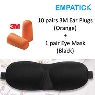 10 pairs 3M Earplugs Ear Plugs E-A-Rsoft Yellow Neons 312-1250/1100 10pairs/pack