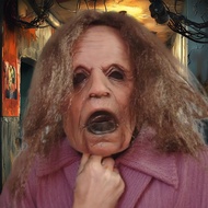 NEW Realistic Old Woman Latex Masks Scary Halloween Helmet Adults Full Head Cover Horror Cosplay Cos