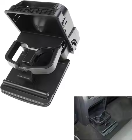 1PC Central Console Armrest Rear Cup Drinks Holder Compatible with VW Jetta A5 MK5 GLI Golf 5 6 GTI 