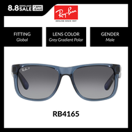 RAY-BAN JUSTIN POLARIZED - RB4165 6596T3 NYLON MAN SUNGLASS Global Male Sunglasses 54mm