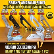 SIKU (K) SMALL CABINET CORNER SHELF BRACKET (LB7) & MEDIUM (LB8) STAINLESS SUS 201