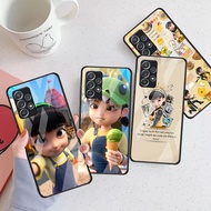 Ejen Ali The Movie 2 02 Glass Phone Case For Samsung Galaxy A16 A15 A25 A35 A55 A53 A54 A34 A14 A32 
