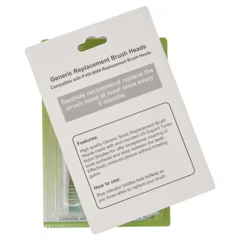 4PCS HX6064 Electric Toothbrush Heads For HX6950/HX6780/HX6930/HX6710/HX3110/HX9350 Soft Bristle Rep