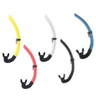 [prasku1yz] Swimming Snorkel -Way Purge Valve Breathing Tube Food Silic Mouthpiece