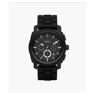Fossil Machine Chronograph Black Silicone Watch FS4487