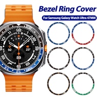 For Samsung Galaxy Watch Ultra 47MM Bezel Ring Styling Frame Case Cover Protection Stainless Steel B