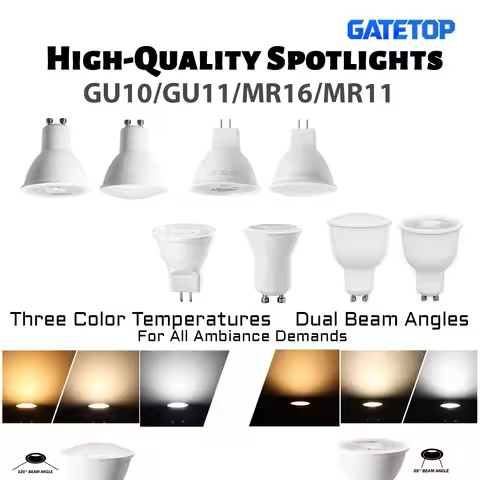 4Pack MR11 GU11 LED Spot Light Bulb 35mm Diameter AC 220V 3W MR11 GU4 GU10 GU5.3 Lamp Bright Mini CO