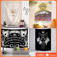 Bohemian vintage tarot card tapestry vintage large wall decoration background cloth decoration flag 