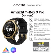 Amazfit T-Rex 3 Pro 44mm Smart Watch with Outdoor Offline Maps, Grade 5 Titanium and Sapphire Glass 