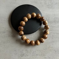 【圓珠重油款】老料虎斑達拉干沉香單圈手串10-18mm_送養珠粉/玻