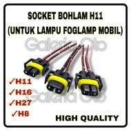 Socket Foglamp Bulb Socket/ H11 H16 H8 H27 - Pure Copper Cable ORIGINAL HIGH QUALITY