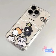 Cute Cartoon Cat Line Star Phone Case For Samsung Galaxy S26 Plus Ultra Edge S25 FE A71 M60S A57 A56