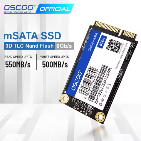 OSCOO mSATA SSD 256GB mSATA SATAIII SSD 512TB 1TB Hard Drive Solid State Drive Disk For Computer Acc
