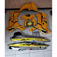 Fiz R F1z R Fiz R Movistar silver - yellow, Smooth Body Cover Set YAMAHA F iz R