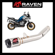 RAVEN DEMON ACE CFMOTO 800MT Exhaust Slip On Stainless Steel Cnc End Cap