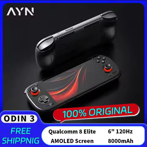 AYN Odin 3 Game Console 6'' 1080P 120Hz AMOLED Screen Handheld With 8000mAh Hall-Effect Joystick/Tri