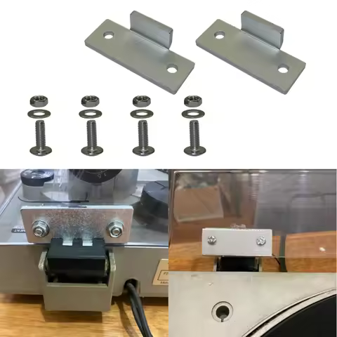 1pair Metal Dust Cover Hinges For Technics Turntable SL D2 SL Q2 SL 3200 With Complete Hardware Brac