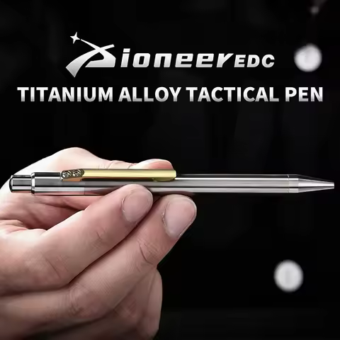 High Quality TC4 Titanium Pen Business Signature Ballpoint Pen Self Defense Tactical Pen School Offi