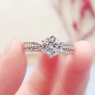 0.5ct /1ct/2ct/ carat moissanite ring  925 silver ring  women engagement wedding moissanite ring