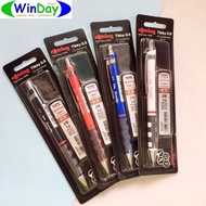 Rotring Tikky Pencil Mechanical 0.5 + 2B Lead 4 Colors To Choose From