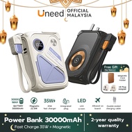 [3C Certification]Uneed Powerbank Wireless 30000/20000mAh PD35W Fast Charging Power Bank For IP 17/1