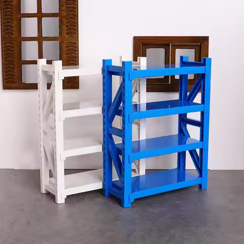 1/12 Dollhouse Simulation Warehouse Racks Model Storage Shelves Dollhouse Mini Furniture Decoration 