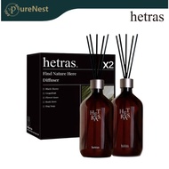 HETRAS Premium Large Reed Diffuser 500ml x2 | Premium Fragrance | Gift Set
