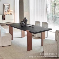 Combination Modern Simple Integrated Dining Table Household Rectangular All Solid Wood Small Apartme
