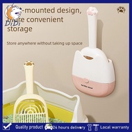 Multifunctional Cat Litter Scoop Set 1pc Cat Litter Scoop with 1pc Cat Litter Scoop Storage Box Wall