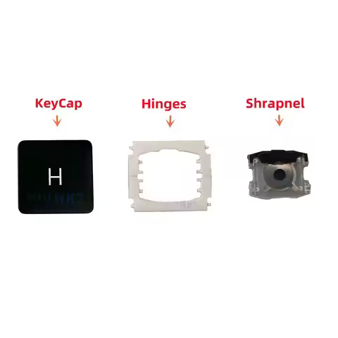 A1534(2017)A1706 A1707 A1708 Replacement Individual H KeyCap Hinges and Shrapnel are Applicable for 