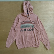Hoodie Pink Ariat Real Graphic Printed Size S #12