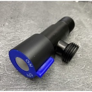 304 stainless steel stop valve Black stop valve/ Black stop valve head biru