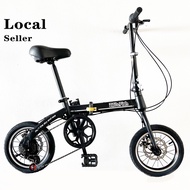 Bird&amp;Fish Shimano gear  bicycle 14 inch 6 speed Foldable  Adult Outdoor city road folding 折疊自行車折叠自行车