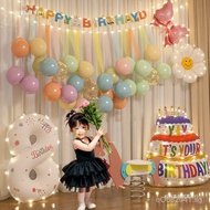 Ceremonial First Birthday Children's Props for Photos Happy Birthday Decoration for Eight-Year-Old G