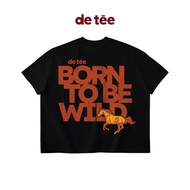 HORSE Form BOXY Unisex Black T-shirt - de tée