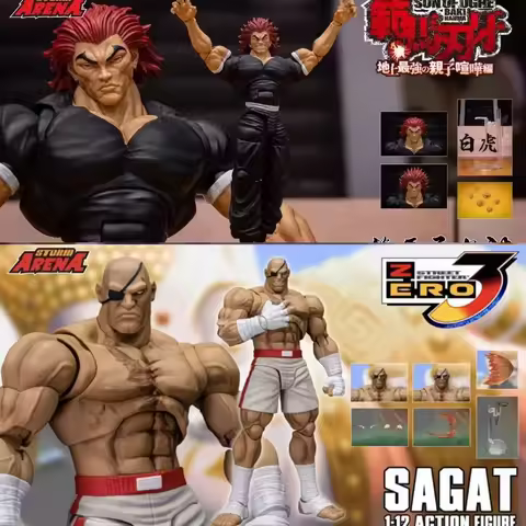 In Stock Original Storm Toys ST ARENA3 1/12 ARENA Sagat Yujiro Hanma in Stock Anime Collection Figur