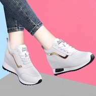 Inner Heightening Women's Shoes Small Sneakers 2025 Korean Version Thick-Soled White Shoes Breathabl