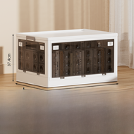 Citylong Foldable Storage Cabinet Home Living Room Snacks Books Miscellaneous Storage Cube Stackable